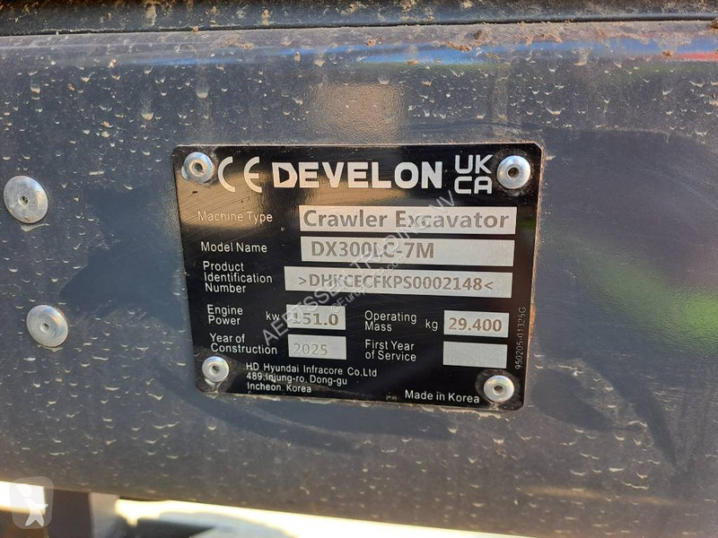 Develon DX300LC-7M (2 Unused units available)...