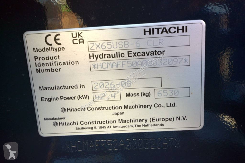 Багер Hitachi ZX 65 USB-6