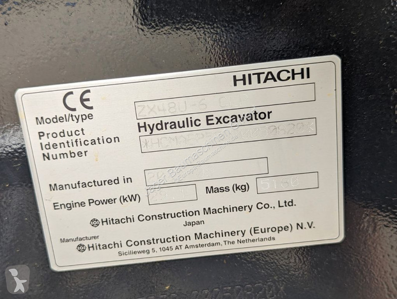 Graafmachine Hitachi ZX 48, Bagger, Minibagger,...
