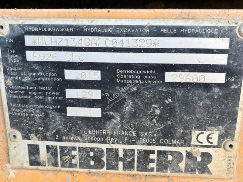 Excavator Liebherr R 926 SLC Ketten-...