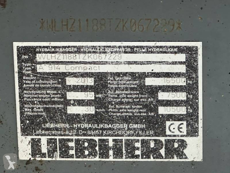 Escavadora Liebherr A914 Compact Koparka...