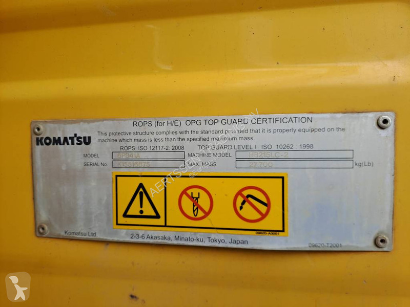 Excavator Komatsu HB215LC-2