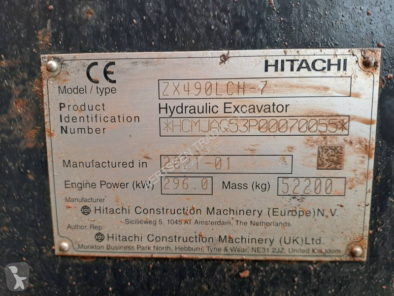 Excavator Hitachi ZX 490 LC H-7