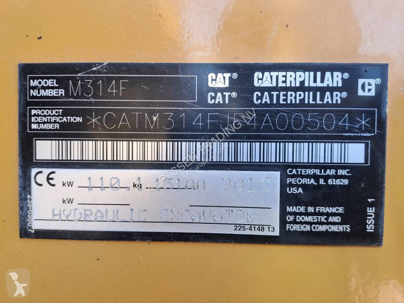 Excavator Caterpillar M134F