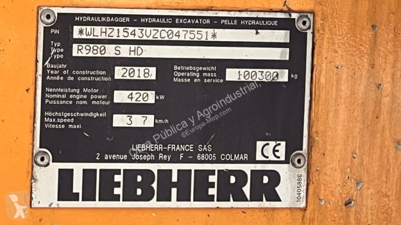 Rýpadlo Liebherr R980 SME HD