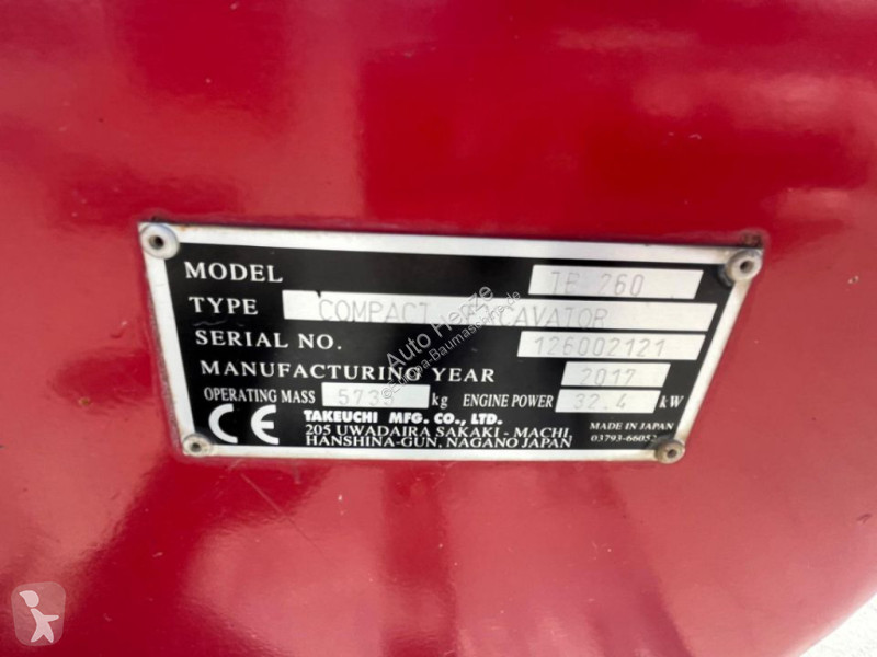Koparka Takeuchi TB 260 Minibagger...
