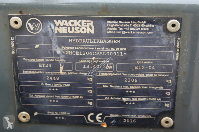 جرافة Neuson ET24 VDS