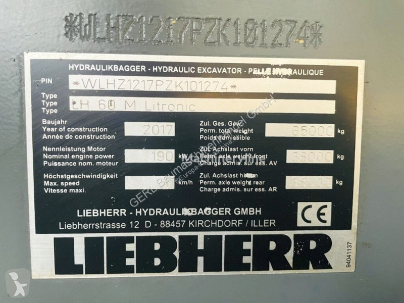 Skovel Liebherr LH60 M Litronic