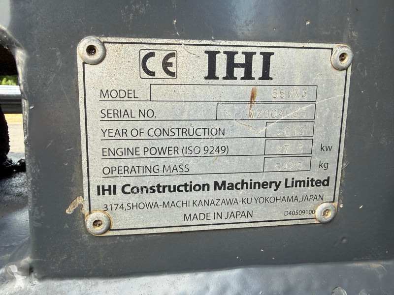 Багер IHI   55 VX3 Verstellausleger 2Löffel...