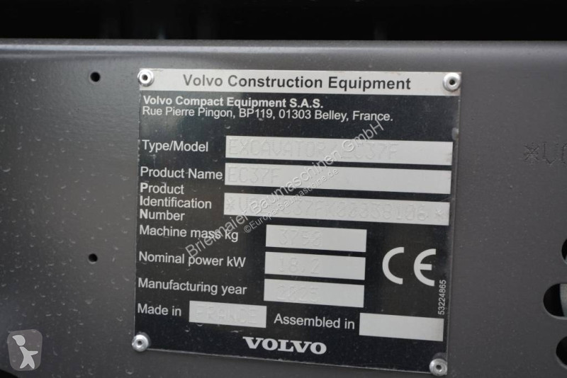 Escavadora Volvo EC 37 F Aircon