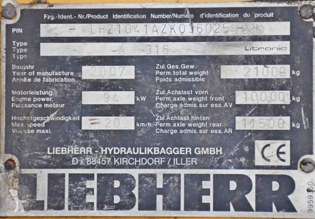 Excavator Liebherr PELLE * Umschlagbagger *...