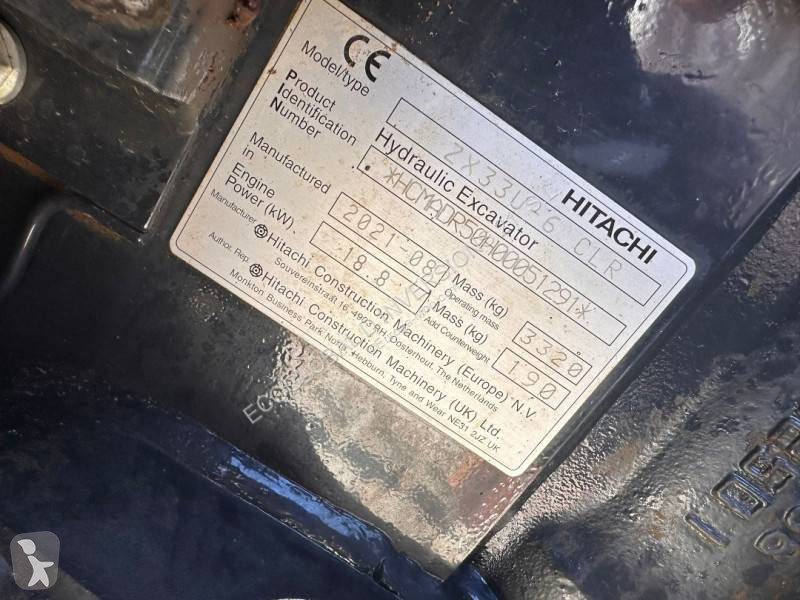 Escavadora Hitachi ZX33U-6 CLR