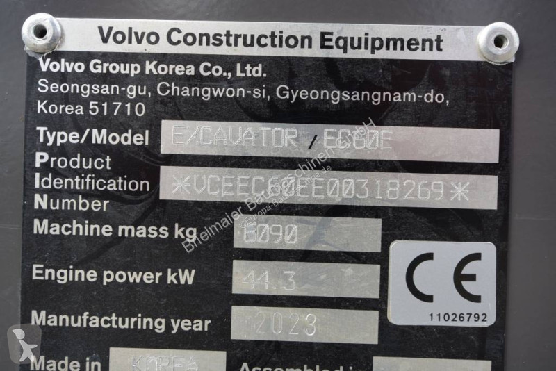 Rýpadlo Volvo EC 60 E