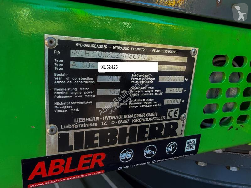 Skovel Liebherr A904C MS10SW hydr. Klima ZSA