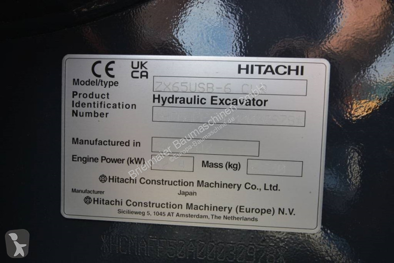 Escavatore Hitachi ZX 65 USB-6