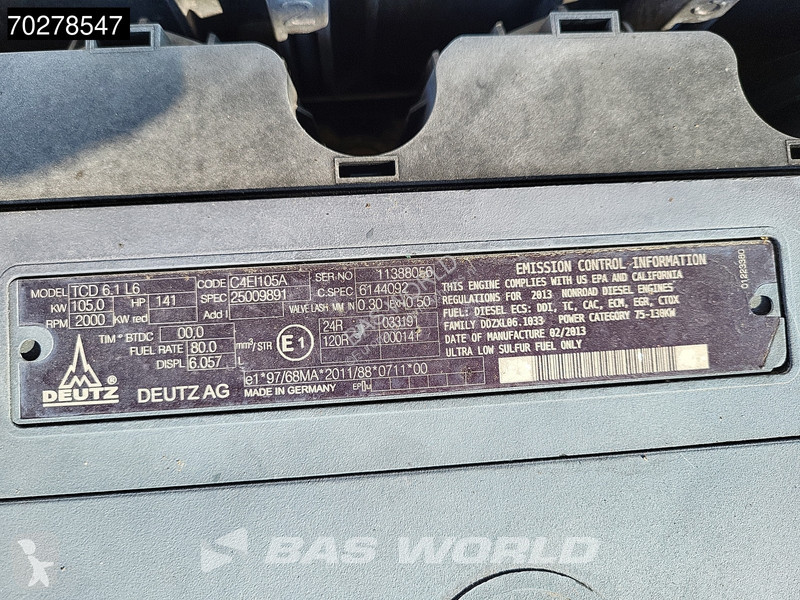 Excavadora Atlas WEIGHT FROM BROCHURE!