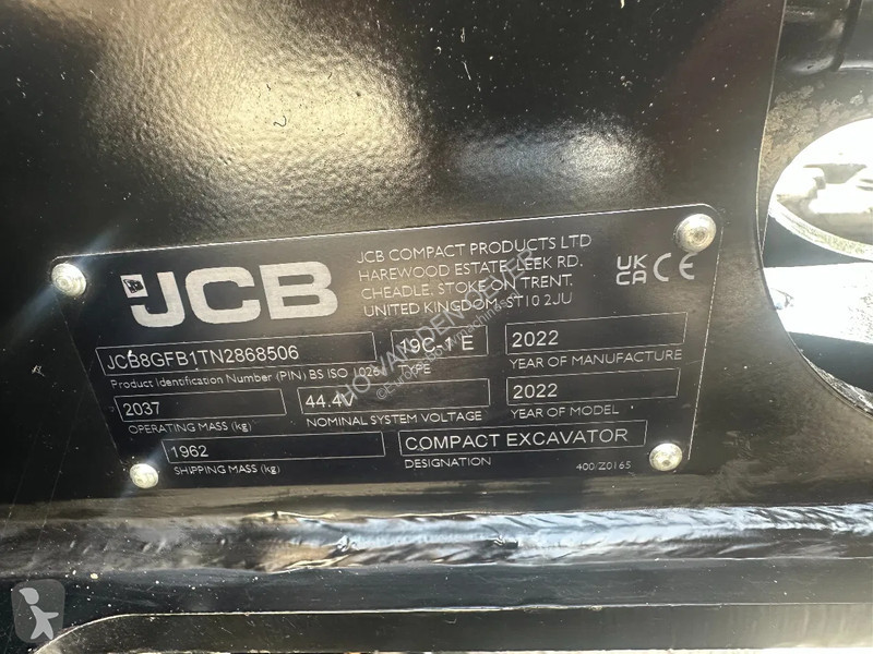 Skovl JCB 19c-1 E 100% elektrisch
