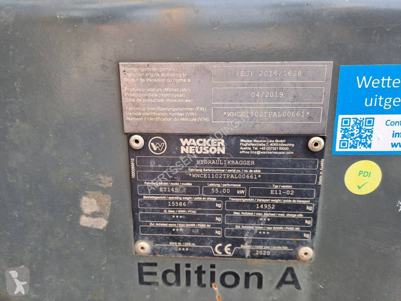 Skovl Wacker Neuson ET145