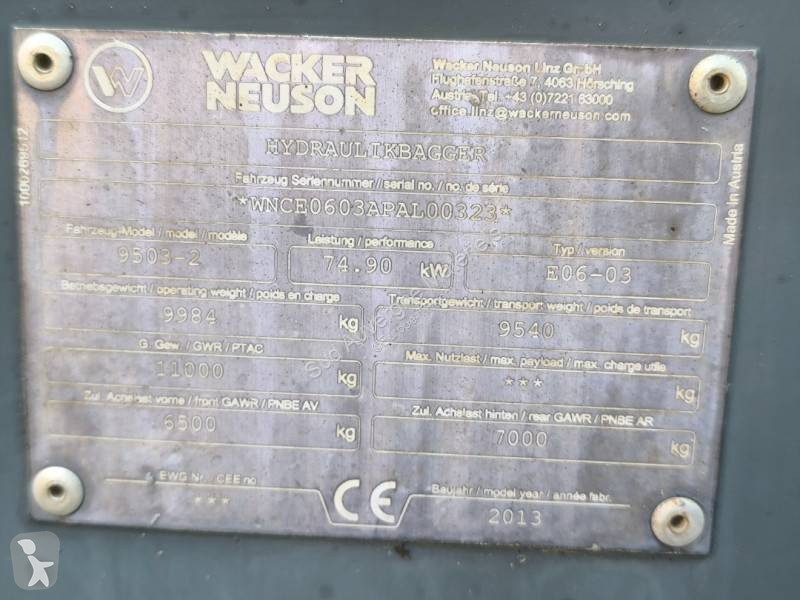 Skovl Wacker Neuson 9503-2