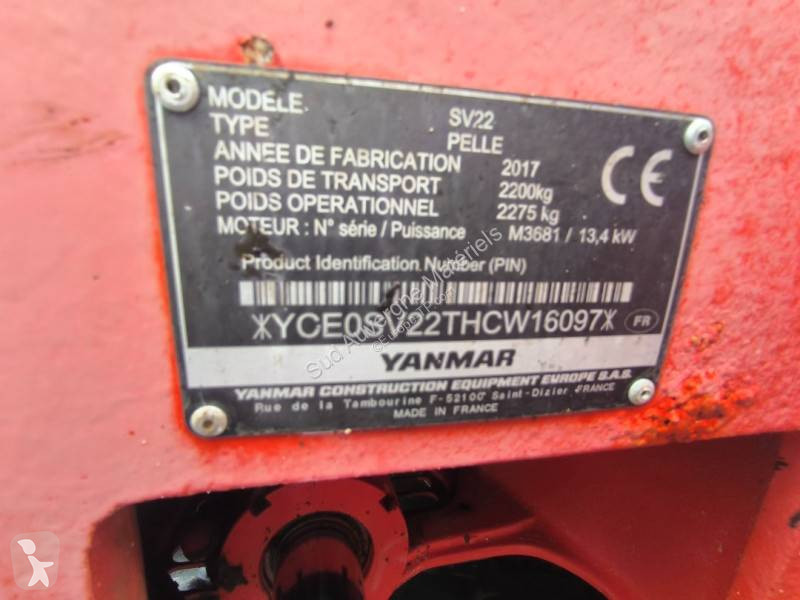 Pelle Yanmar SV 22