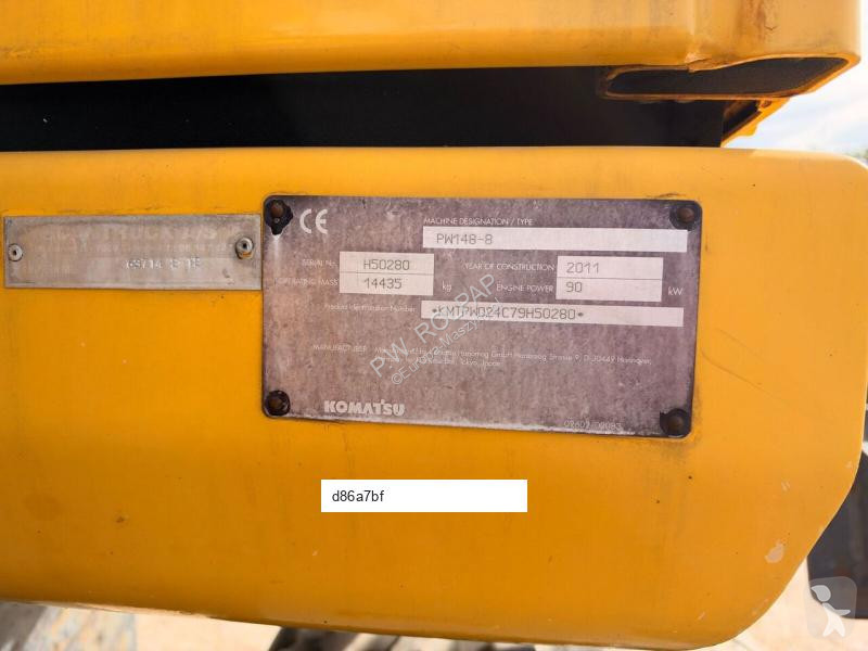 Багер Komatsu PW148-8 2D