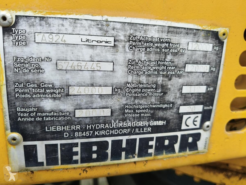 Pelle Liebherr A924 li