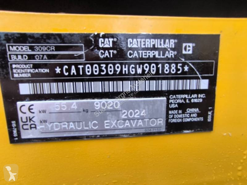 Excavator Caterpillar 309CR + Rototilt 2024...