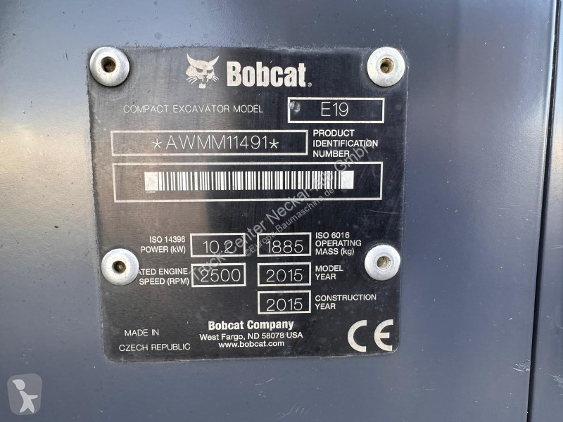 Багер Bobcat   E19 Mini Kompakt Kettenbagger...