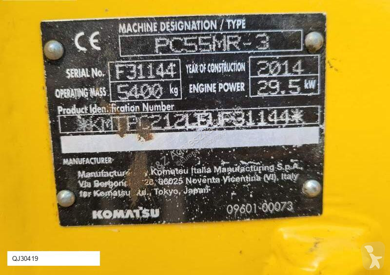 Excavator Komatsu PC55MR-3