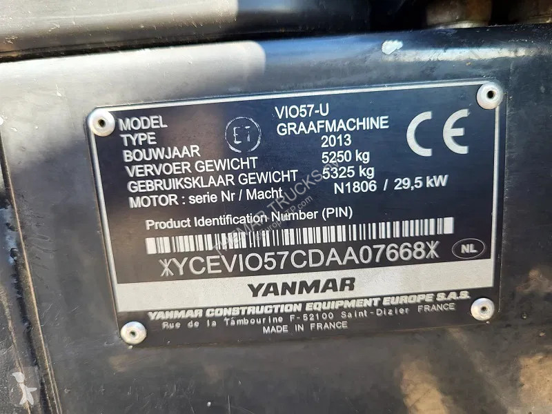 Escavatore Yanmar VIO57