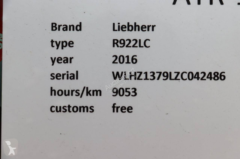 Escavatore Liebherr R922