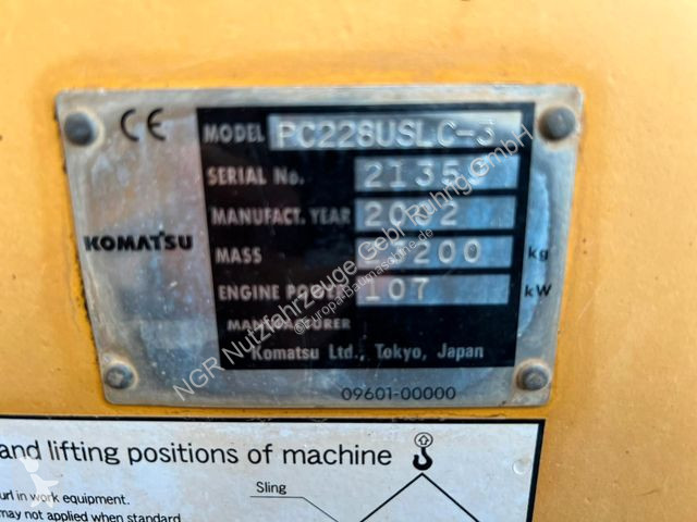 Rýpadlo Komatsu 23200 Kg 107 Kw