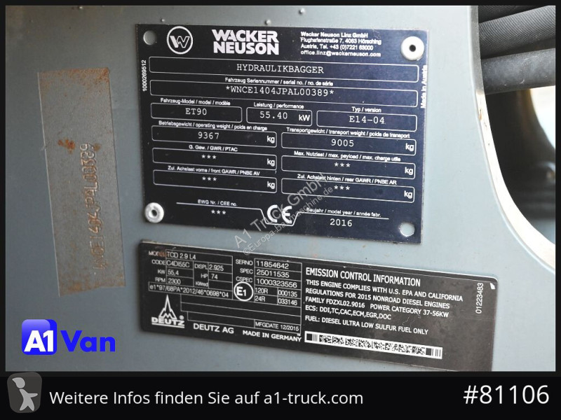 Skovl Wacker Neuson Wacker Neuson ET90...