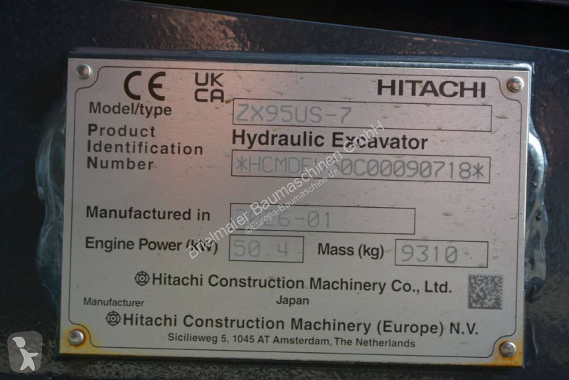 Rýpadlo Hitachi ZX 95 US-7 VA