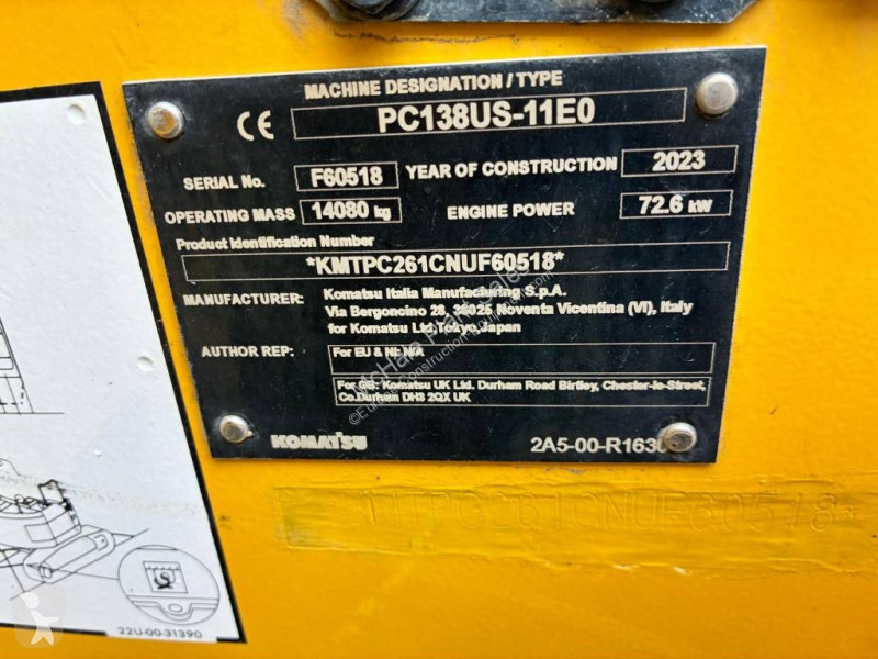 Rýpadlo Komatsu PC 138 US-11