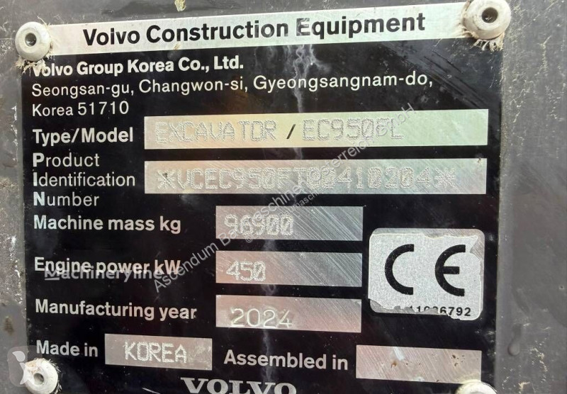 Pelle Volvo EC950FL