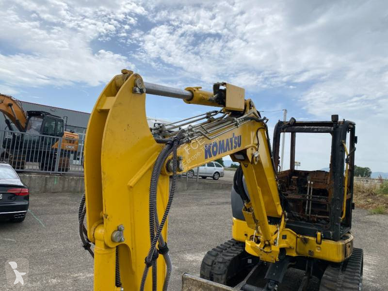 Rýpadlo Komatsu PC58MR-5 E0 endommagée