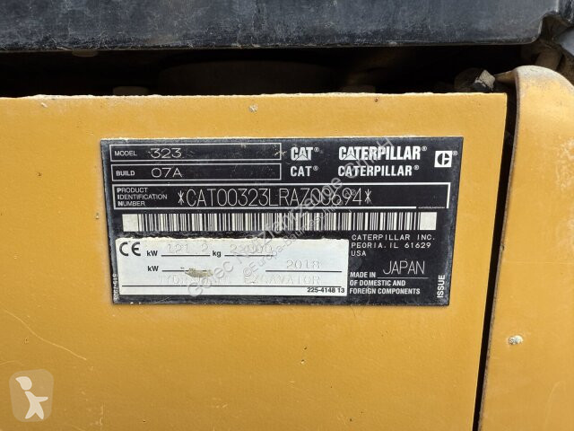 جرافة Caterpillar 323 Kettenbagger 22,8 Ton...
