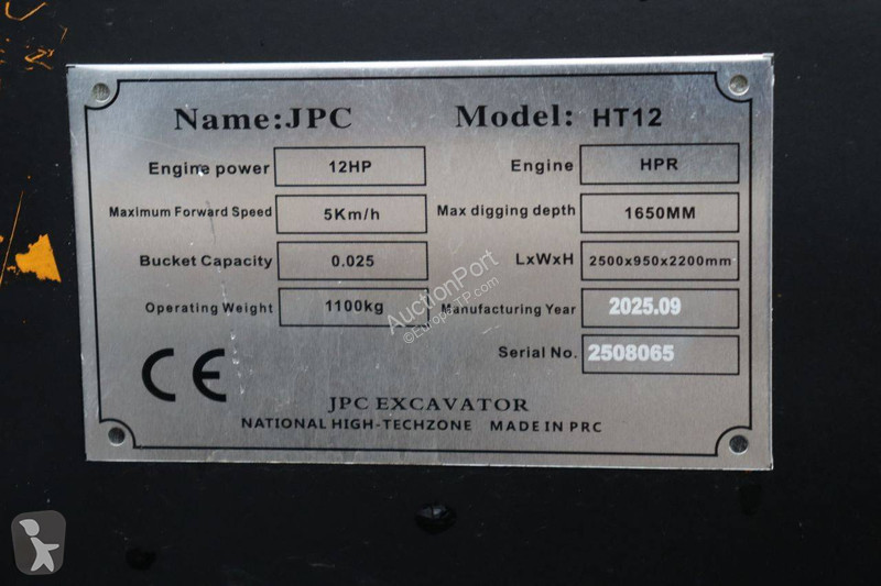 Excavadora JPC HT12