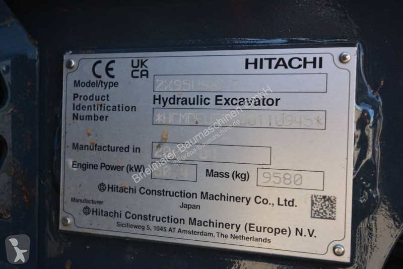 Excavadora Hitachi ZX 95 USB-7 VA