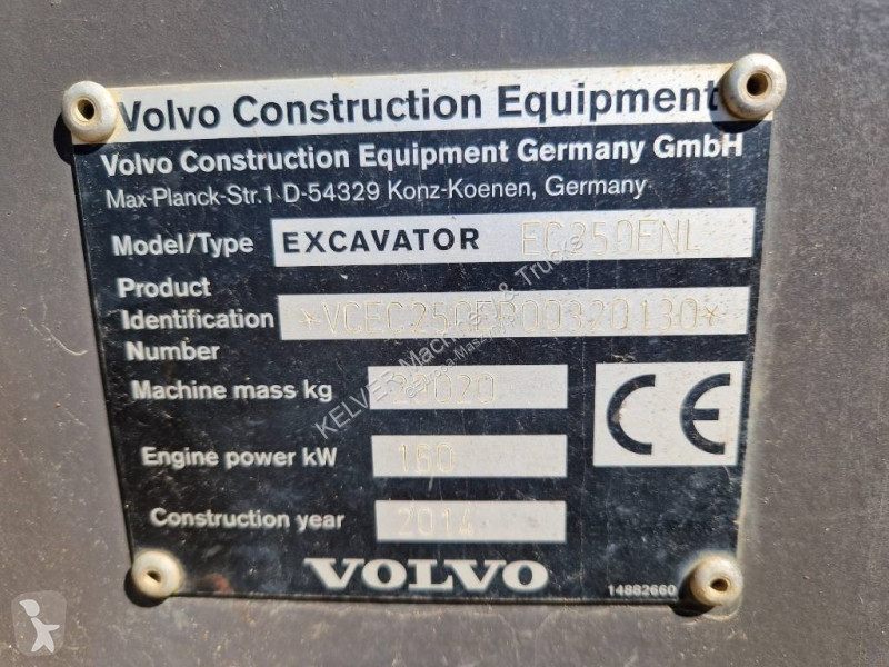 Excavator Volvo EC250 ENL * 2014r. * TOPCON GPS...