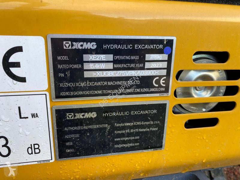 Excavator XCMG  XE27E Mini pelle (NEUVE)