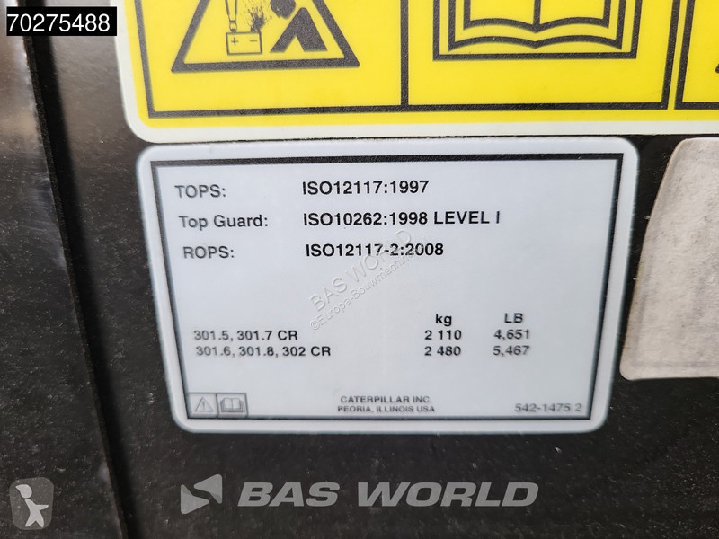Excavadora Caterpillar FACTORY WARRANTY