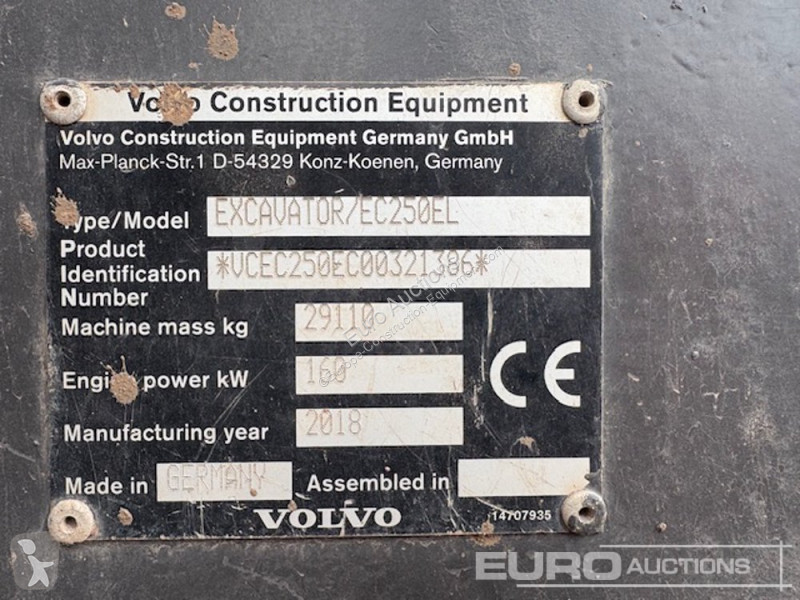 Graafmachine Volvo EC250EL