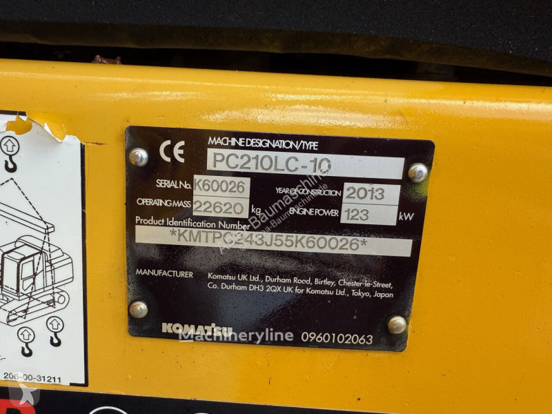 Skovl Komatsu PC210 LC-10 MS 21 SW Kamera hydr....