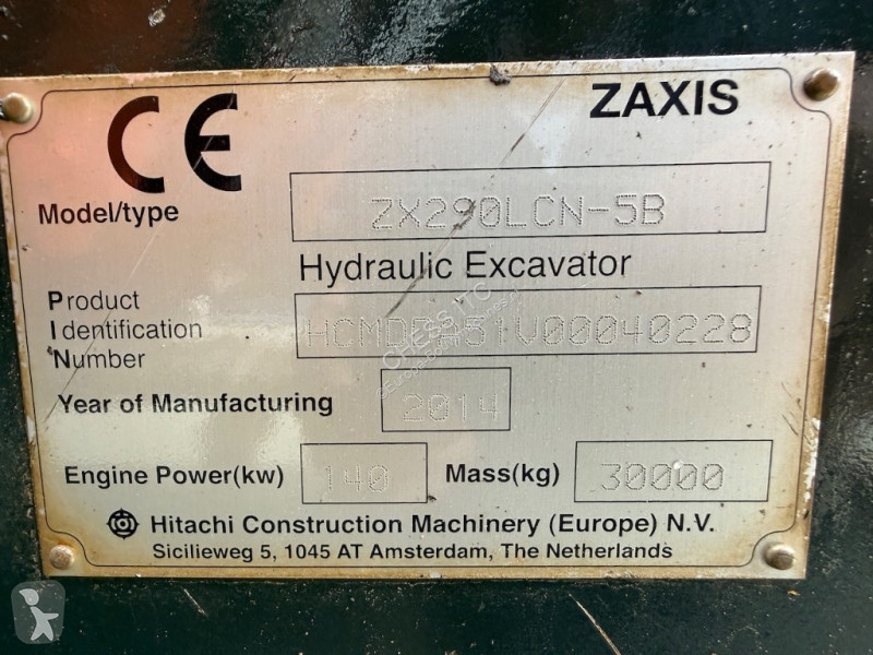 Экскаватор Hitachi ZX 290 LC N-5B - ZX 290 LCN...