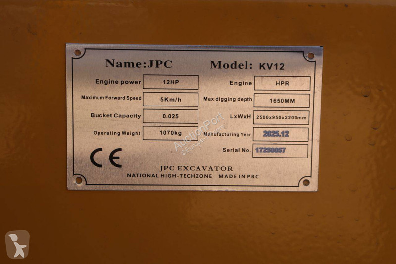 Skovel JPC KV12