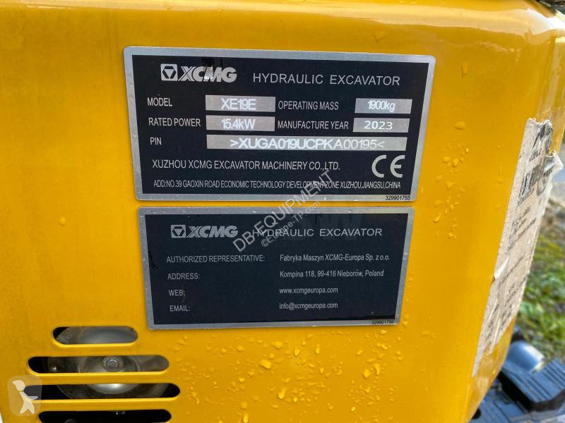 Skovl XCMG  XE19E Mini pelle (NEUVE)