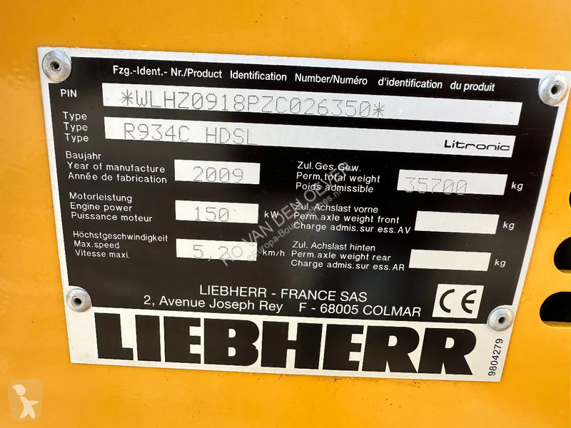 Escavatore Liebherr R934C HDSL