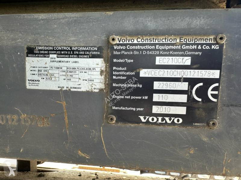 Excavadora Volvo EC210CL Koparka gąsienicowa,...